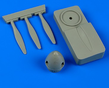 Quickboost 48626 1/48 Spitfire Mk V DeHavilland Propeller w/Jig Tool for ARX (D)