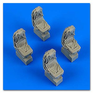 Quickboost 48714 1/48 Ka27 Helix Seats w/Safety Belts (4) for HBO