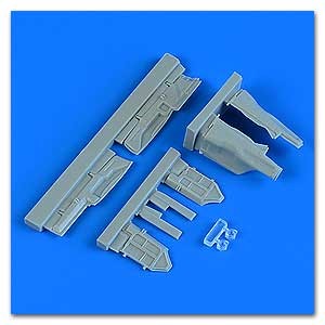 Quickboost 48905 1/48 MiG29 Fulcrum Undercarriage Covers w/Clear Part for ACY