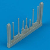 Quickboost 72095 1/72 Ju88G1 Gun Barrels for HSG (7) (D)