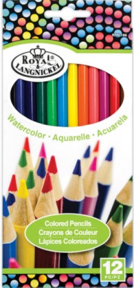 Royal & Langnickel 35877 Cool Art Watercolor Pencils Set (12pc)