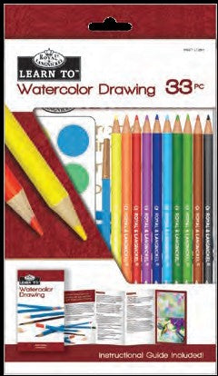 Royal & Langnickel 37320 Learn to Watercolor Drawing Art Set (33pc)