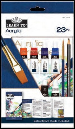 Royal & Langnickel 37323 Learn to Acrylic Painting Art Set (23pc)