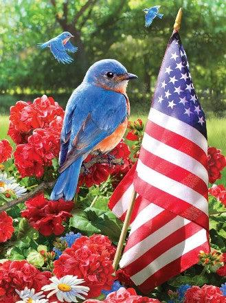 Royal & Langnickel 37396 Patriotic Bluebird w/American Flag Paint by Number Age 8+ (8.75"x11.75")