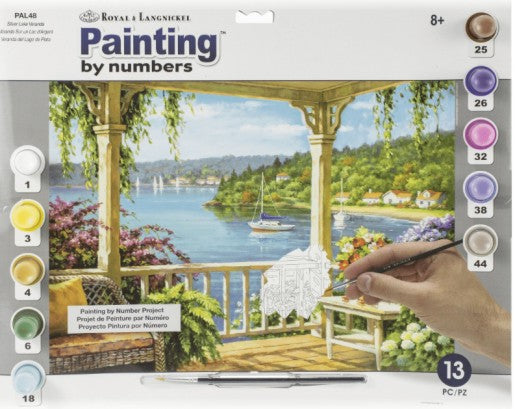 Royal & Langnickel 38202 Silver Lake Veranda Paint by Number Age 8+ (11.25"x15.375")
