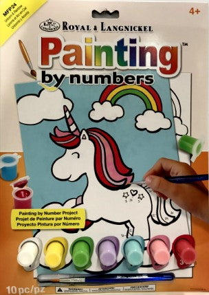 Royal & Langnickel 38689 Unicorn & Rainbow Paint by Number Age 4+ (8.75"x11.75")