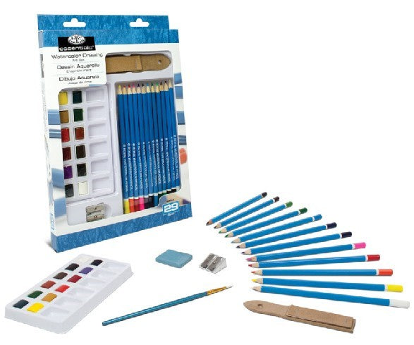 Royal & Langnickel 7307 Essentials Watercolor Pencils Art Set (29pc)