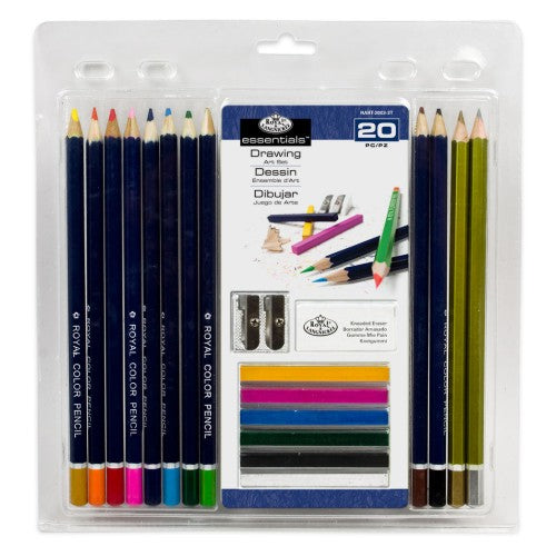 Royal & Langnickel 8405 Essentials Drawing Pencils Art Set in Clamshell Package (20pc)