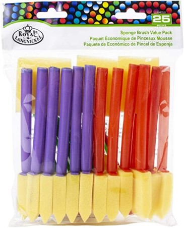 Royal & Langnickel 8935 Assorted Sponge Brushes 25pc Value Pack