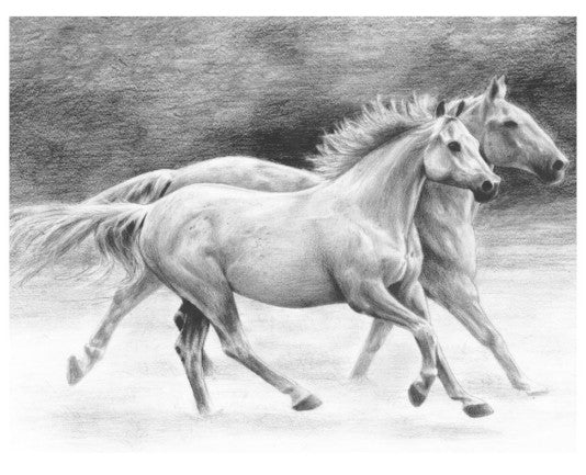 Royal & Langnickel 94428 Running Free (Horses) Sketching Made Easy Age 8+ (11.25"x15.375")