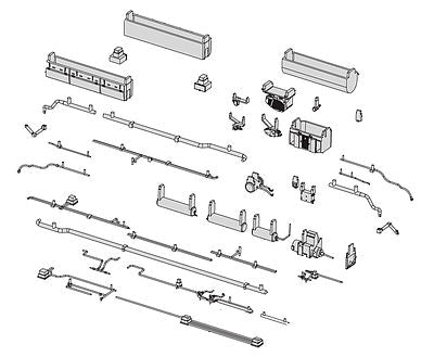 Rapido Trains 102039 HO Scale Passenger Car Underbody Details - Kit -- Complete Underbody Details for Lightweight Coach