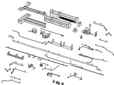 Rapido Trains 102040 HO Scale Passenger Car Underbody Details - Kit -- Complete Underbody Details for Lightweight Sleeper