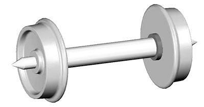 Rapido Trains 102045 HO Scale RP25 Metal Wheelsets, Code 110 Tread, Insulated One Side, 1.015" Axle Length -- 33" Diameter pkg(50)