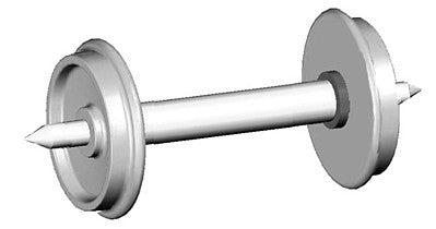 Rapido Trains 102049 HO Scale RP25 Metal Wheelsets, Code 88 Tread, Insulated One Side, 1.015" Axle Length -- 33" Diameter pkg(100)