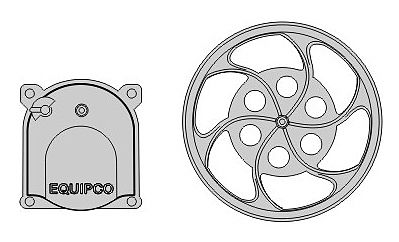 Rapido Trains 102052 HO Scale Equipco Brake Wheel & Housing