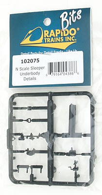 Rapido Trains 102075 N Scale Lightweight Sleeper Underbody Details