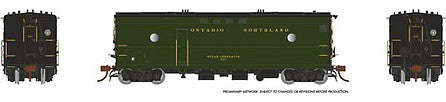 Rapido Trains 107342 HO Scale Steam Heater - Generator Car - Sound and DCC - Ready to Run -- Ontario Northland 201 (green)