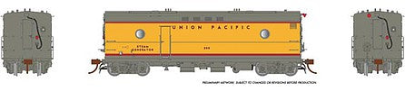 Rapido Trains 107352 HO Scale Steam Heater - Generator Car - Sound and DCC - Ready to Run -- Union Pacific 302 (Armour Yellow, gray, red)