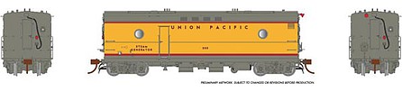Rapido Trains 107353 HO Scale Steam Heater - Generator Car - Sound and DCC - Ready to Run -- Union Pacific 305 (Armour Yellow, gray, red)