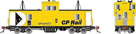 Rapido Trains 110131 HO Scale CP Angus Shops Caboose - Ready to Run -- Canadian Pacific 434556 (yellow, black, white, Multimark)