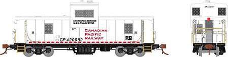 Rapido Trains 110133 HO Scale CP Angus Shops Caboose - Ready to Run -- Canadian Pacific 420982 (white, red, Engineering Dept.)