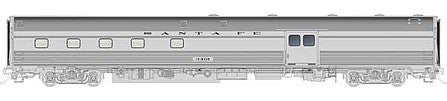 Rapido Trains 114027 HO Scale Budd Baggage-Dorm - Ready to Run -- Santa Fe 3401 (stainless)