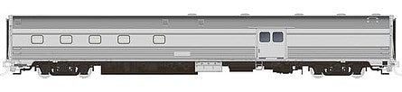 Rapido Trains 114046 HO Scale Budd Baggage-Dorm - Ready to Run -- Stainless, Unlettered