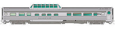 Rapido Trains 116010 HO Scale Budd Mid-Train Dome - Ready to Run -- Canadian National Sunlight Dome (black Noodle Logo)