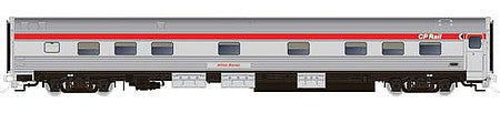 Rapido Trains 119013 HO Scale Budd Manor Sleeper - Ready to Run -- Canadian Pacific 10338 Rogers Manor (stainless, Action Red)