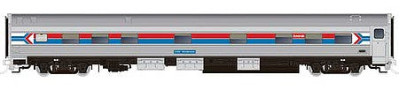 Rapido Trains 119031 HO Scale Budd Manor Sleeper - Ready to Run -- Amtrak 2153 Silver Iris (Phase I, stainless, red, blue, white, Arrow Logo)