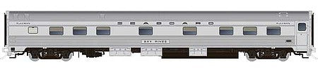 Rapido Trains 119036 HO Scale Budd Manor Sleeper - Ready to Run -- Seaboard Air Line Southern Pines (stainless)