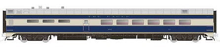 Rapido Trains 124035 HO Scale Pullman-Standard Lightweight Diner-Lounge - Ready to Run -- Missouri Pacific 842 (Eagle, blue, gray)