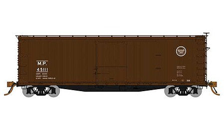 Rapido Trains 130107 HO Scale USRA 40' Double-Sheathed Wood Boxcar 4 Pack - Ready to Run -- Missouri Pacific (Boxcar Red, Buzz Saw Logo)