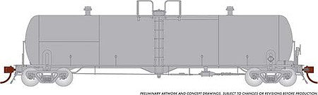 Rapido Trains 135099 HO Scale Procor GP20 20,000-Gallon Tank Car - Kit -- Undecorated Kit - Later 100 Ton Style