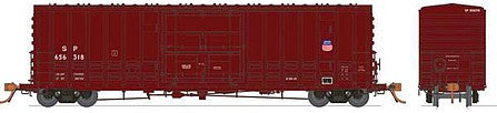 Rapido Trains 137008 HO Scale Class B-100-40 Plug-Door Boxcar 6-Pack - Ready to Run -- Union Pacific (SP Repaint, Boxcar Red, Shield Logo)