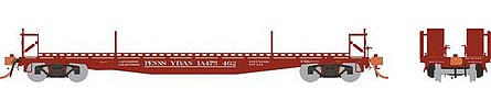 Rapido Trains 138007 HO Scale Class F30D 50' TOFC Flatcar 6-Pack - Ready to Run -- Pennsylvania Railroad (As-Delivered, Tuscan)