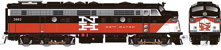 Rapido Trains 14100 HO Scale EMD FL9 Rebuilt/Modernized Version - Standard DC -- Connecticut Dept. of Transportation #2002 (NH Scheme, red, black, white)