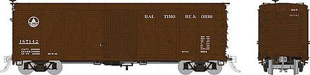 Rapido Trains 142002A HO Scale USRA Single-Sheathed Wood Boxcar - Ready to Run -- Baltimore & Ohio (Boxcar Red, Small Capitol Logo)