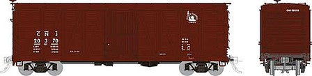 Rapido Trains 142003 HO Scale USRA Single-Sheathed Wood Boxcar 6-Pack - Ready to Run -- Central Railroad of New Jersey (Boxcar Red, Small Liberty Logo)