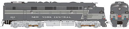 Rapido Trains 14604 HO Scale EMD FL9 Rebuilt/Modernized Version w/Sound & DCC -- Metro North #2012 (NYC Lightning Stripe Scheme, 2-Tone Gray)