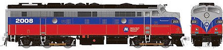 Rapido Trains 14608 HO Scale EMD FL9 Rebuilt/Modernized Version w/Sound & DCC -- Metro North #2017 (red, blue, gray)