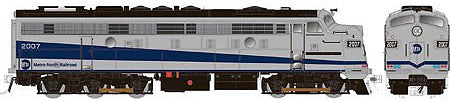 Rapido Trains 14610 HO Scale EMD FL9 Rebuilt/Modernized Version w/Sound & DCC -- Metro North #2007 (gray, blue, black)