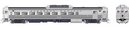 Rapido Trains 16147 HO Scale Budd RDC-2 Phase 1c - Standard DC -- Northern Pacific B30 (stainless, red, white, black, Monad Logo)