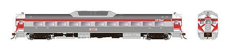 Rapido Trains 16206 HO Scale Budd RDC-1 Phase 2 - Standard DC -- Canadian Pacific 9068 (stainless steel, Action Red, Hockey Mask Ends)