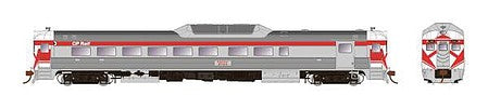 Rapido Trains 16223 HO Scale Budd RDC-2 Phase 2 - Standard DC -- Canadian Pacific 9109 (stainless steel, Action Red, Hockey Mask Ends)