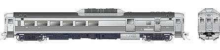 Rapido Trains 16500K HO Scale Budd RDC-3 Phase 1c - Sound & DCC -- Painted, Unlettered (stainless)