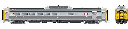 Rapido Trains 16655 HO Scale Budd RDC-2 Phase 2 - Sound & DCC -- VIA Rail Canada 6205 (Late Scheme, stainless, blue, yellow, Canadian Flag)