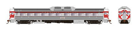 Rapido Trains 16704 HO Scale Budd RDC-1 Phase 1c - LokSound and DCC -- Canadian Pacific No Number (stainless steel, maroon, Hockey Mask Ends)