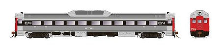 Rapido Trains 16712 HO Scale Budd RDC-1 Phase 2 - LokSound and DCC -- Canadian National 6106 (stainless steel, black, red, Noodle Logo)