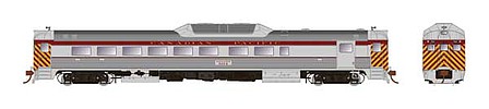 Rapido Trains 16718 HO Scale Budd RDC-2 Phase 2 - LokSound and DCC -- Canadian Pacific 9104 (As-Delivered, stainless steel, maroon, yellow)